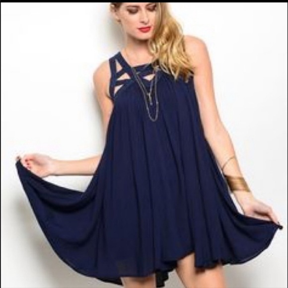 Mittoshop Cut Out Strappy Fit and Flare Boho Dress - Picture 4 of 9